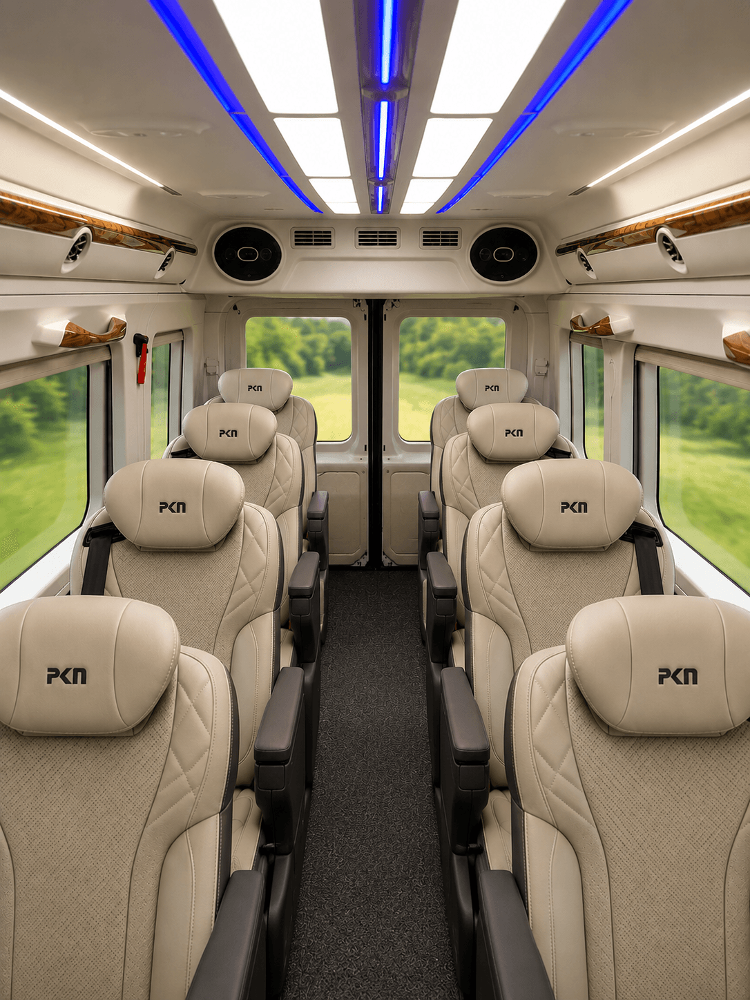 Force Urbania 10 Seater Maharaja interior