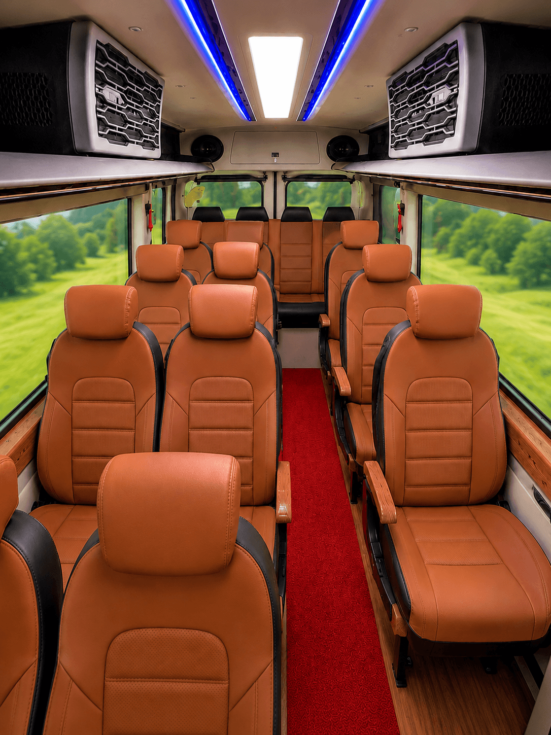 Force Urbania 16 Seater Modified interior